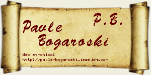 Pavle Bogaroški vizit kartica
